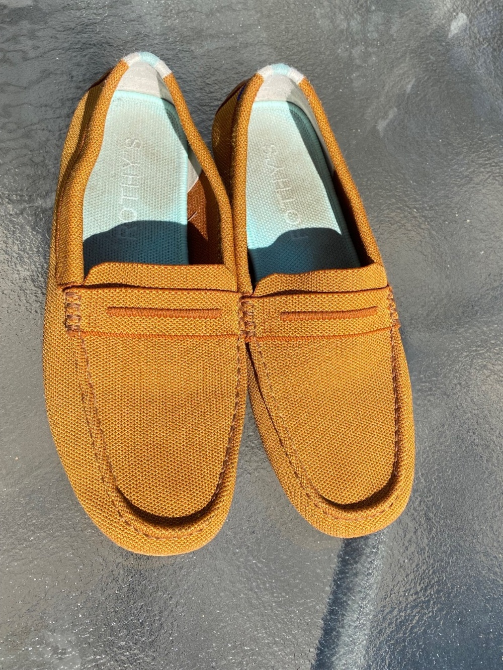 Rothy’s The Driver slip on Dark Amber Cognac 11